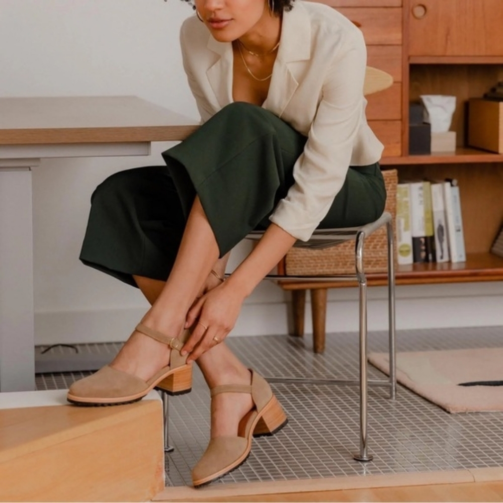 Portland Leather Patina Suede Mary Jane Heels - Picture 9 of 9
